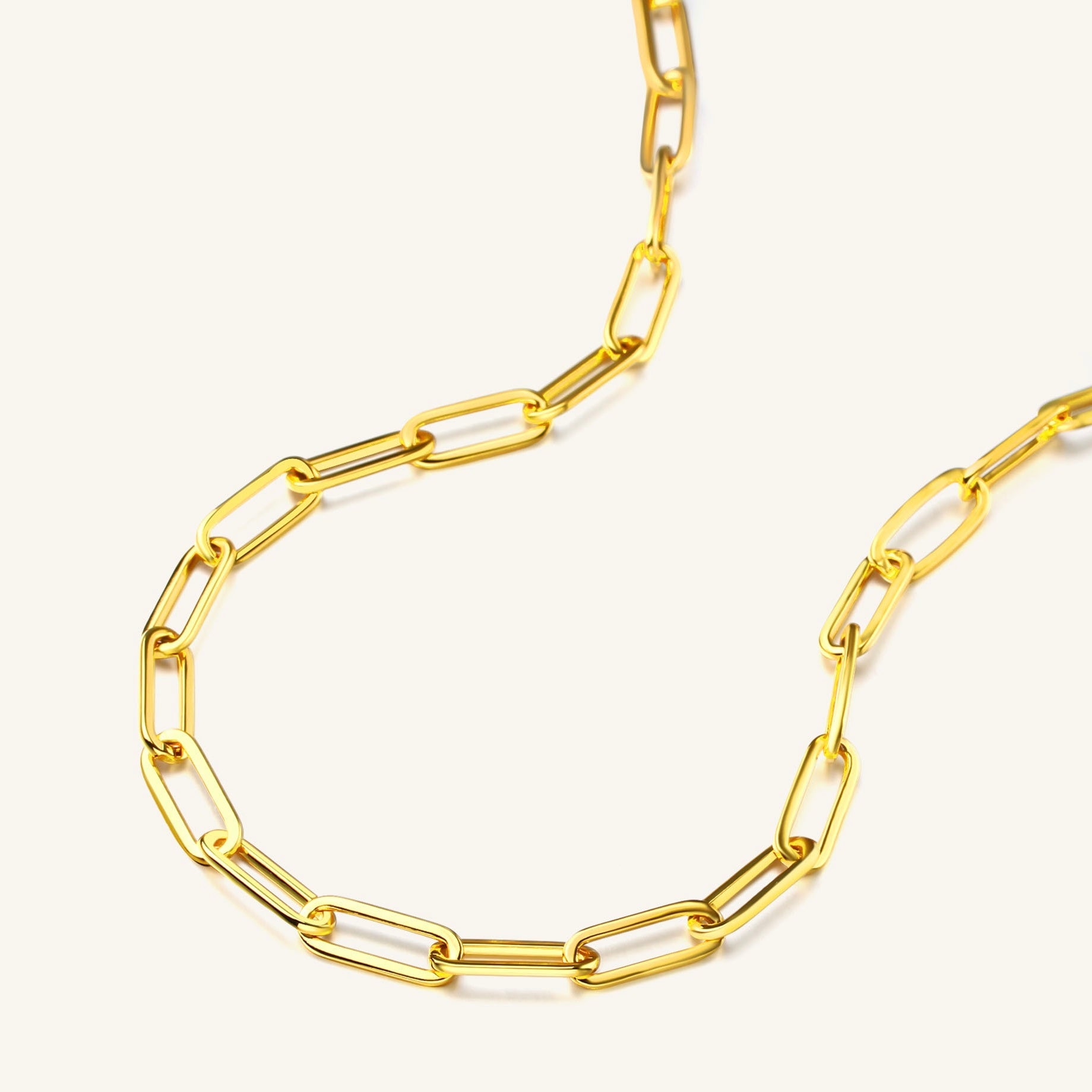 18K Gold-Filled Paperclip Chain
