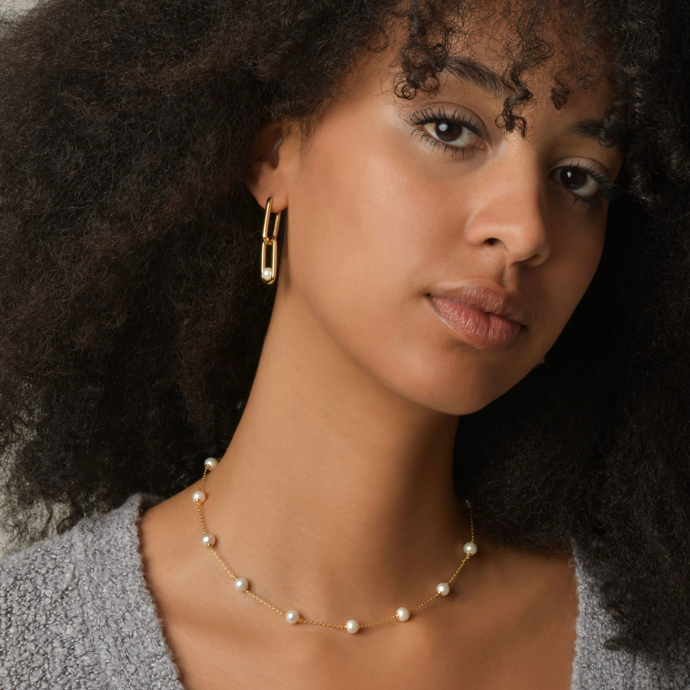 18K Gold-Filled Pearl Strand Necklace