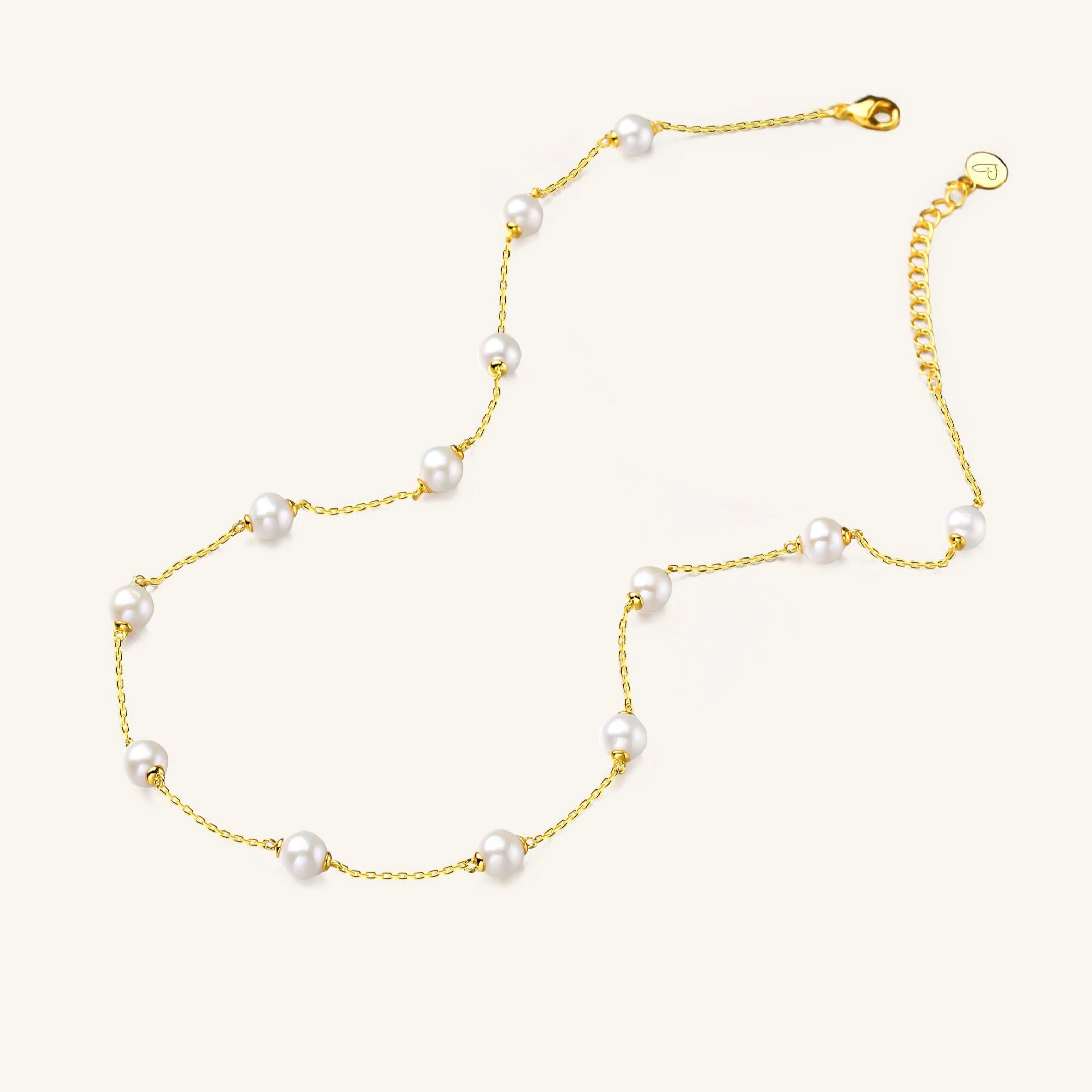 18K Gold-Filled Pearl Strand Necklace