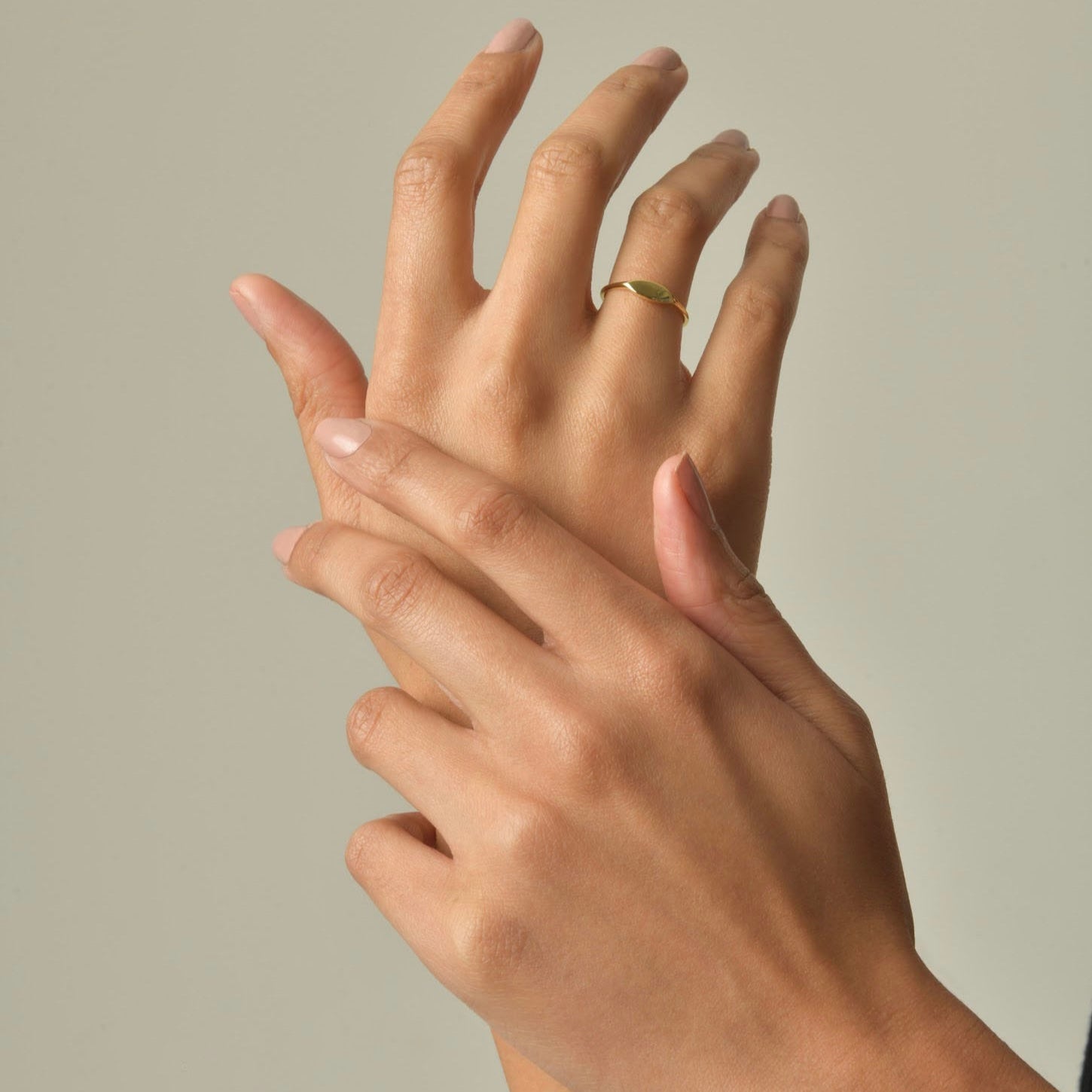 18K Gold-Filled Signet Ring