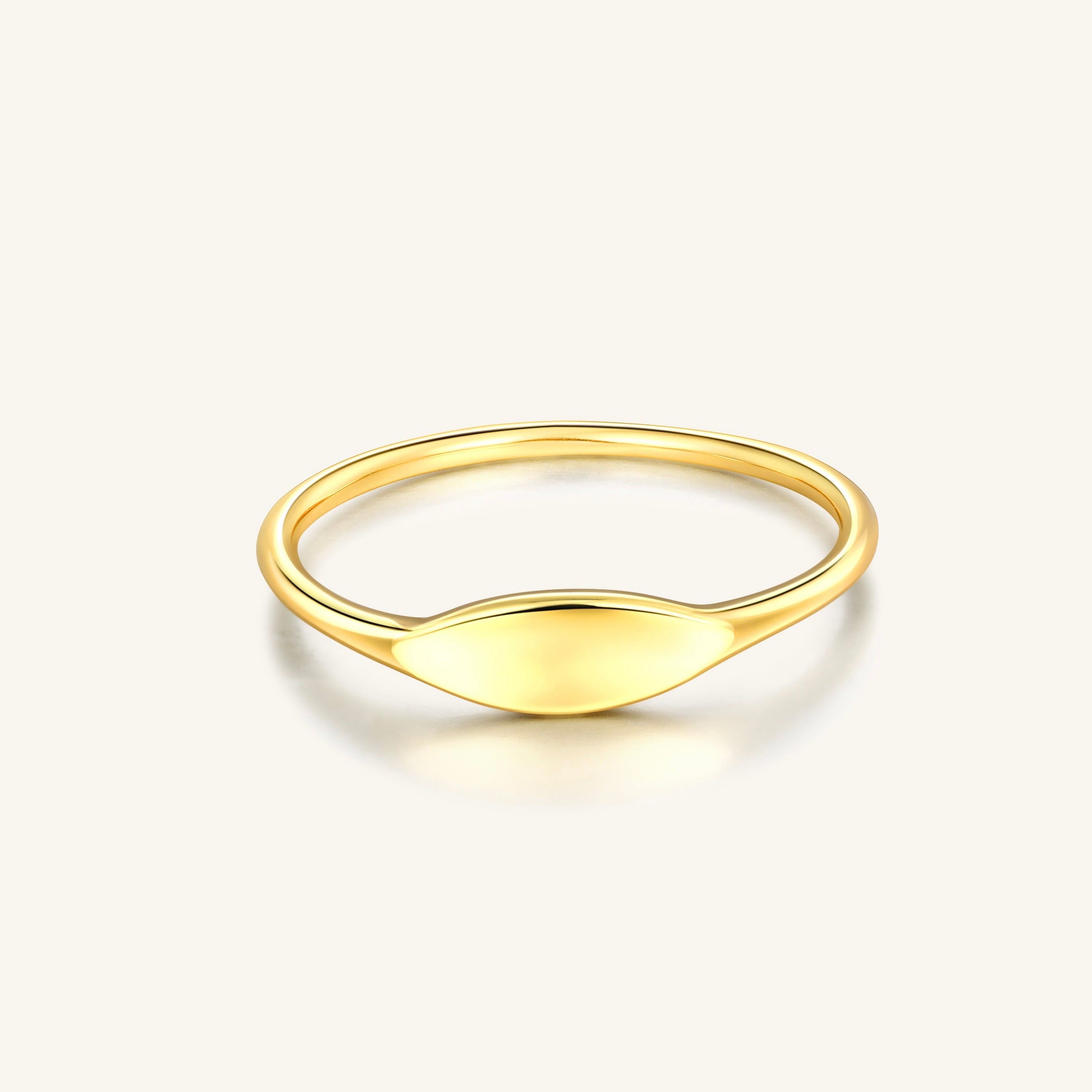 18K Gold-Filled Signet Ring