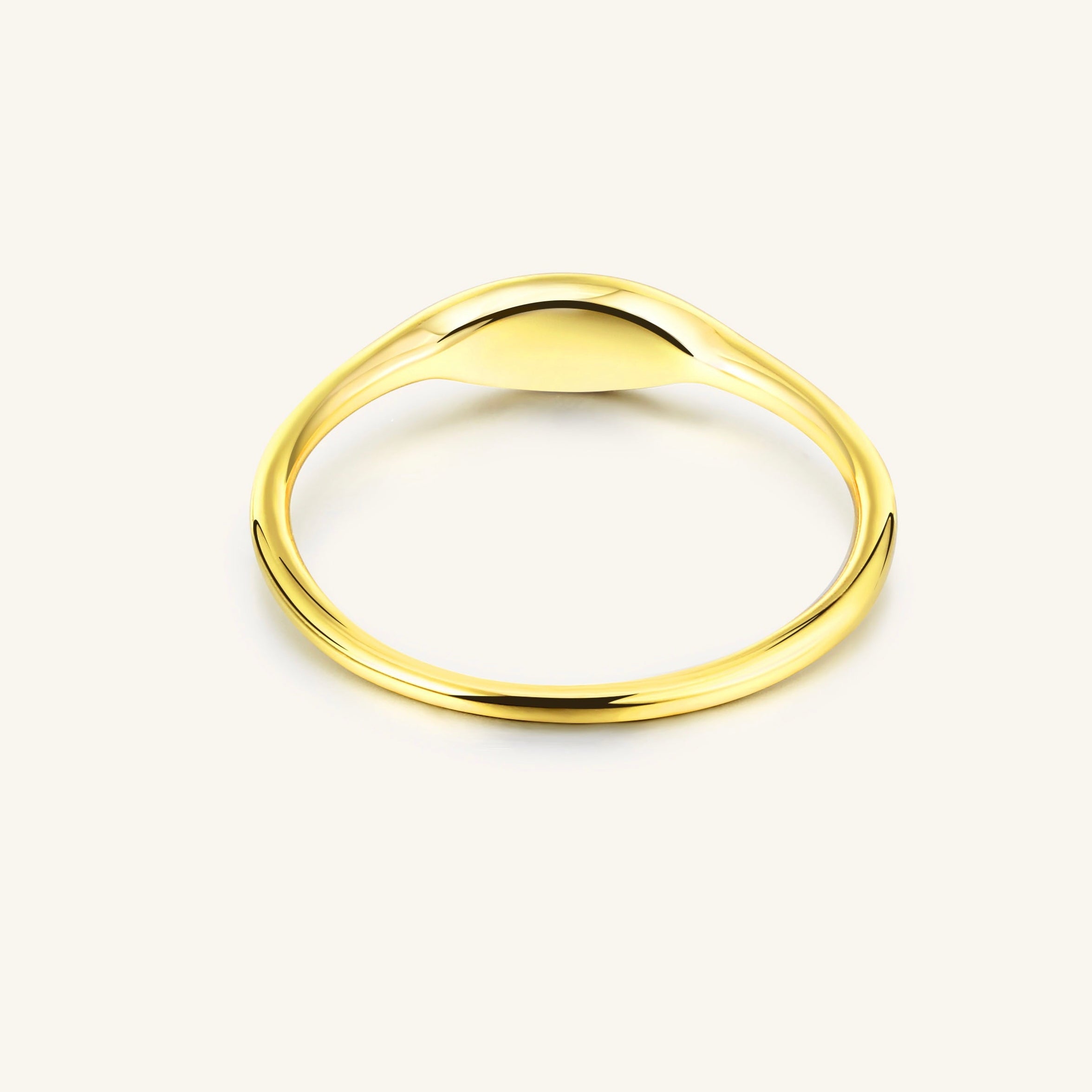 18K Gold-Filled Signet Ring