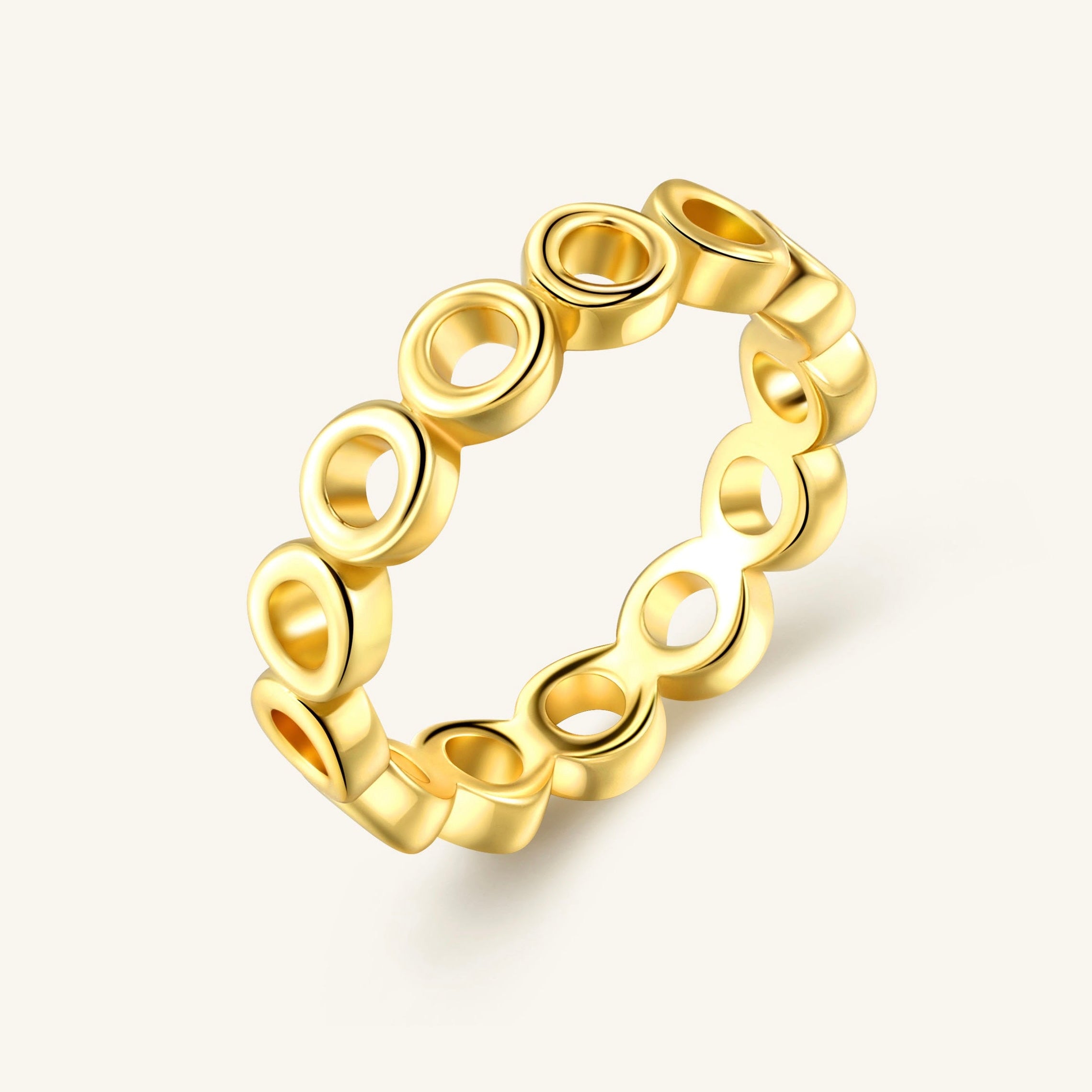 18K Gold-Filled Bubble Ring