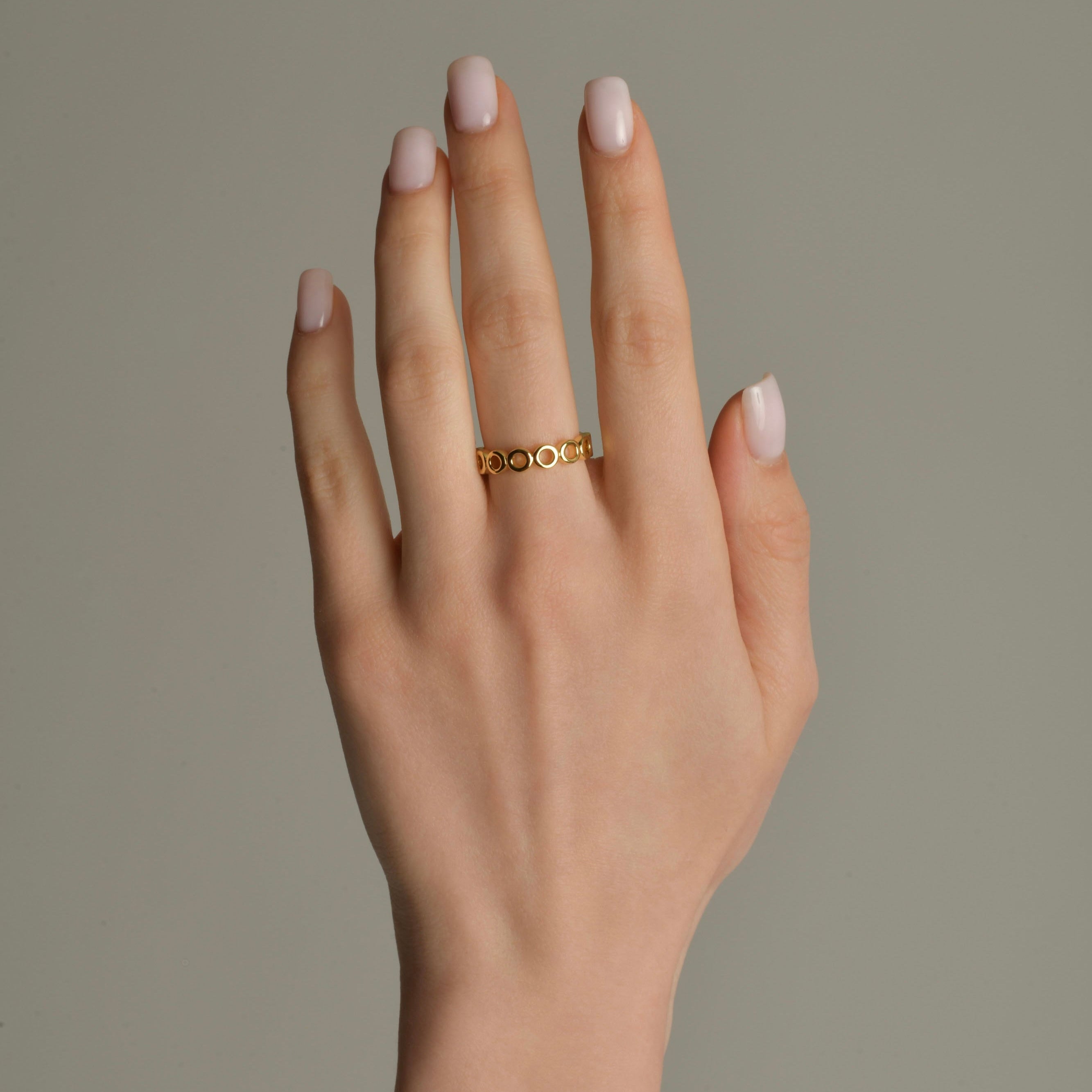 18K Gold-Filled Bubble Ring