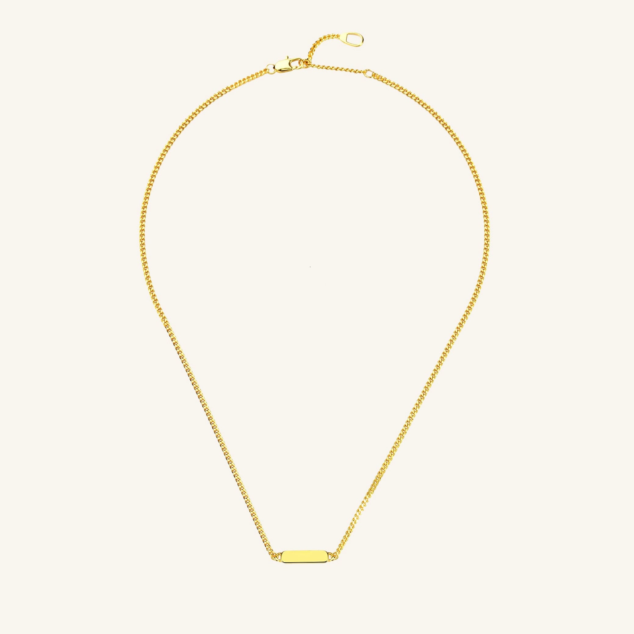 18K Gold-Filled Cuban Plate Chain
