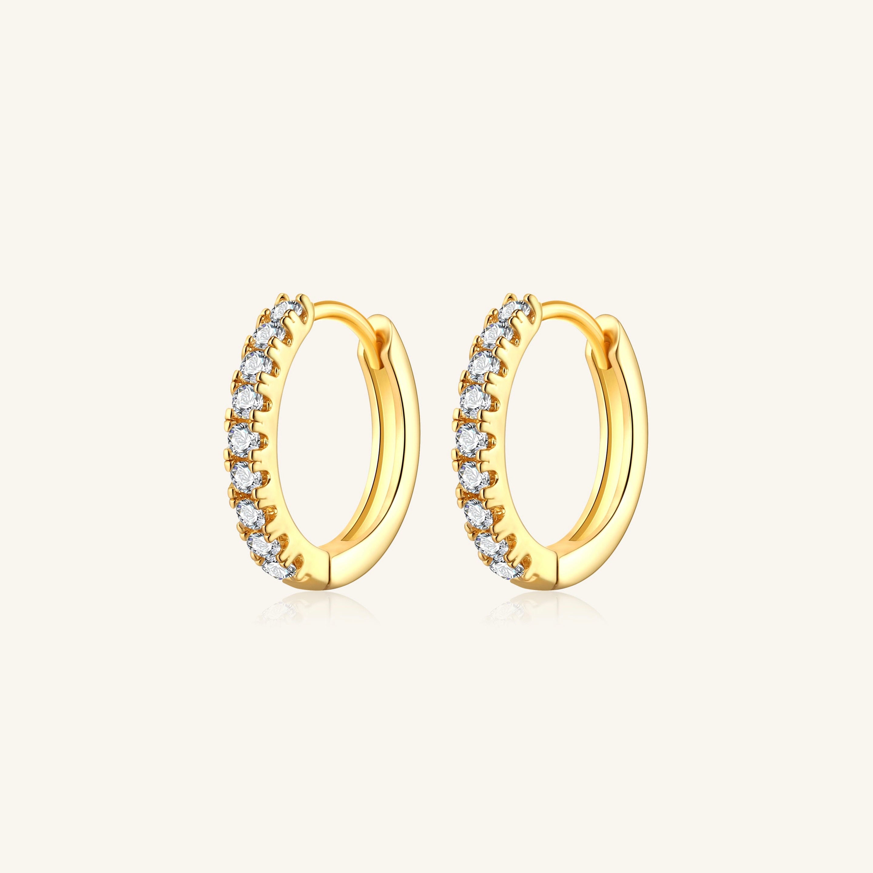 18K Gold-Filled Huggie Hoops
