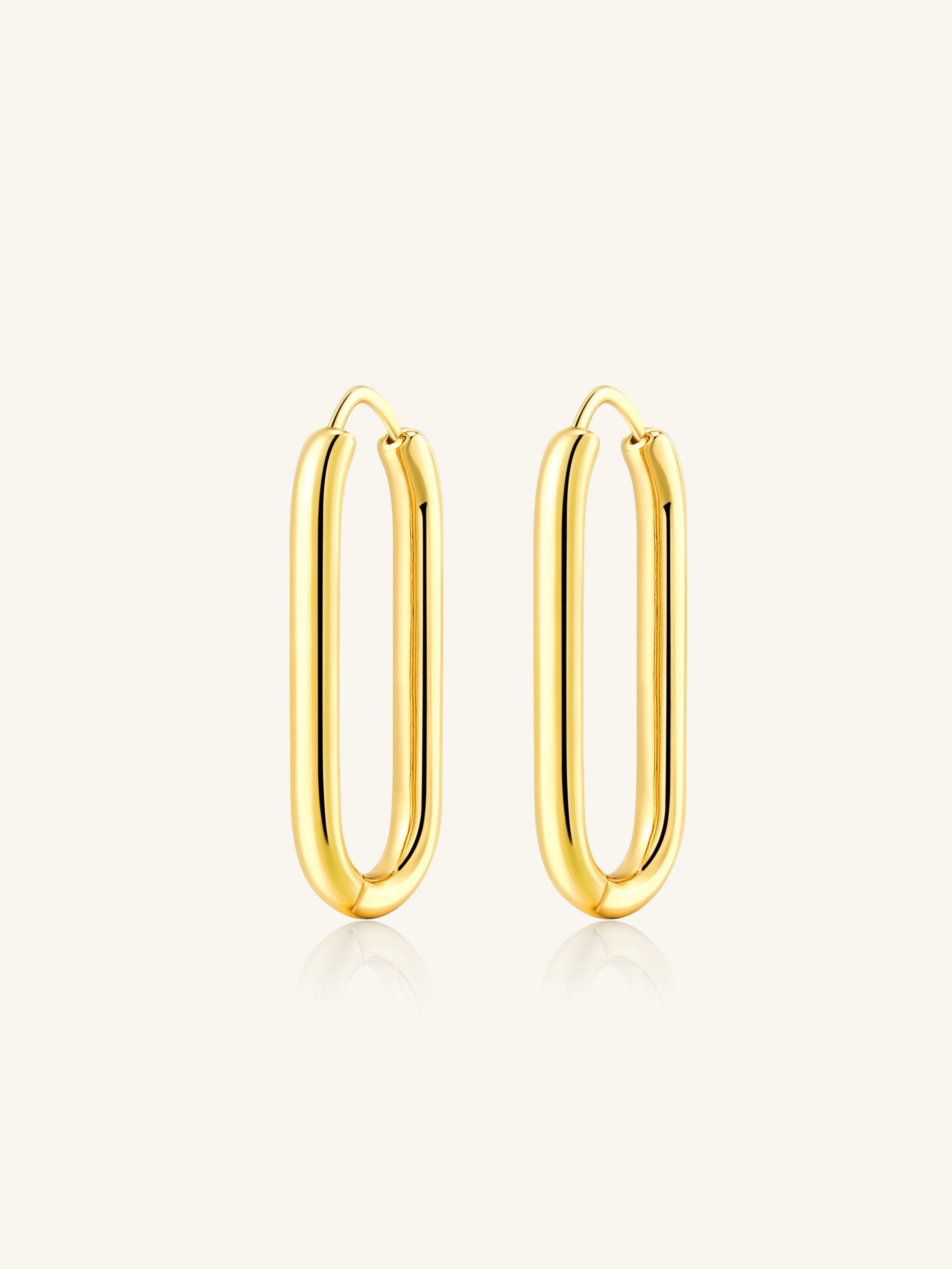 Paperclip Hoop Earrings