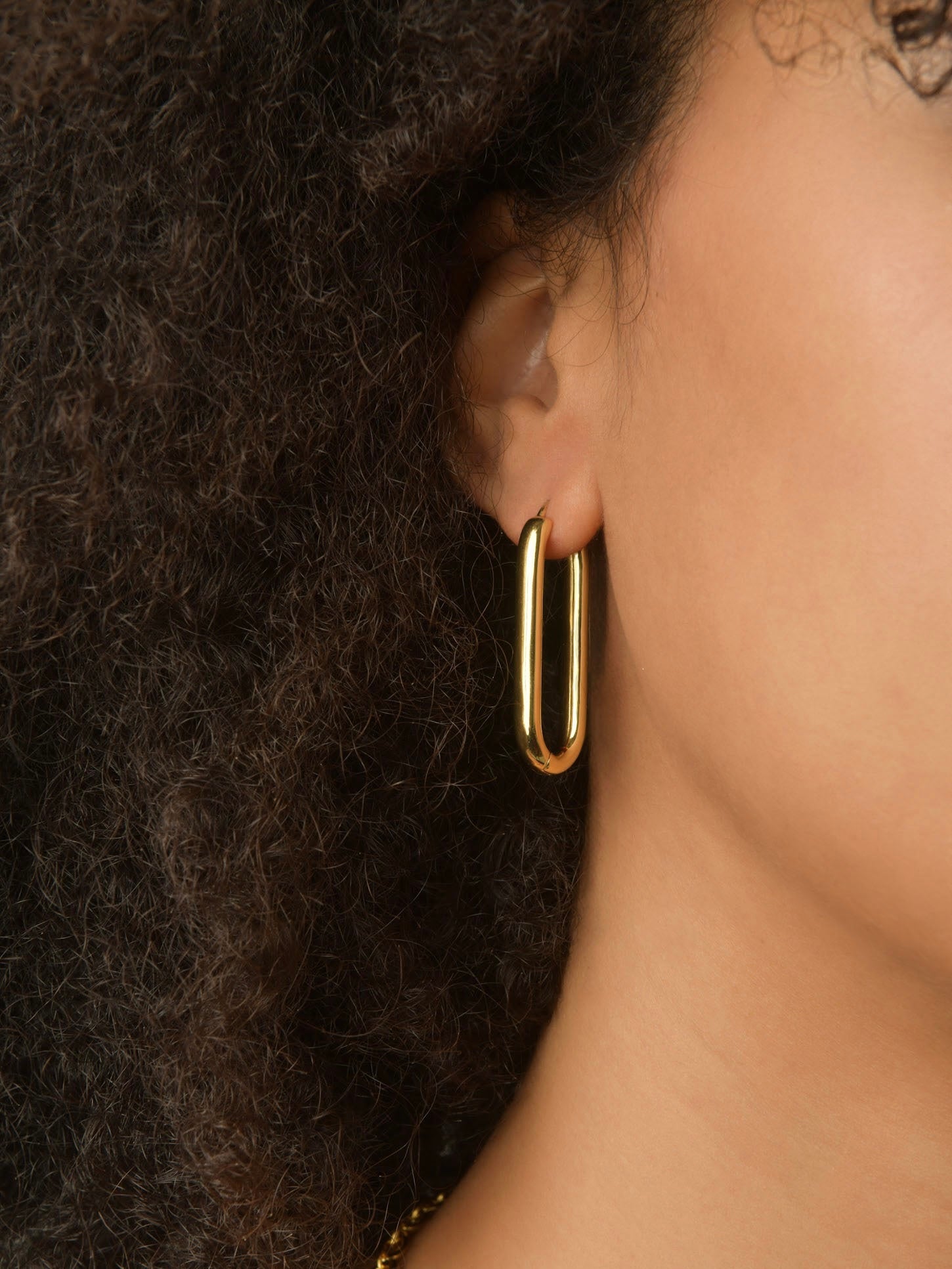 Paperclip Hoop Earrings